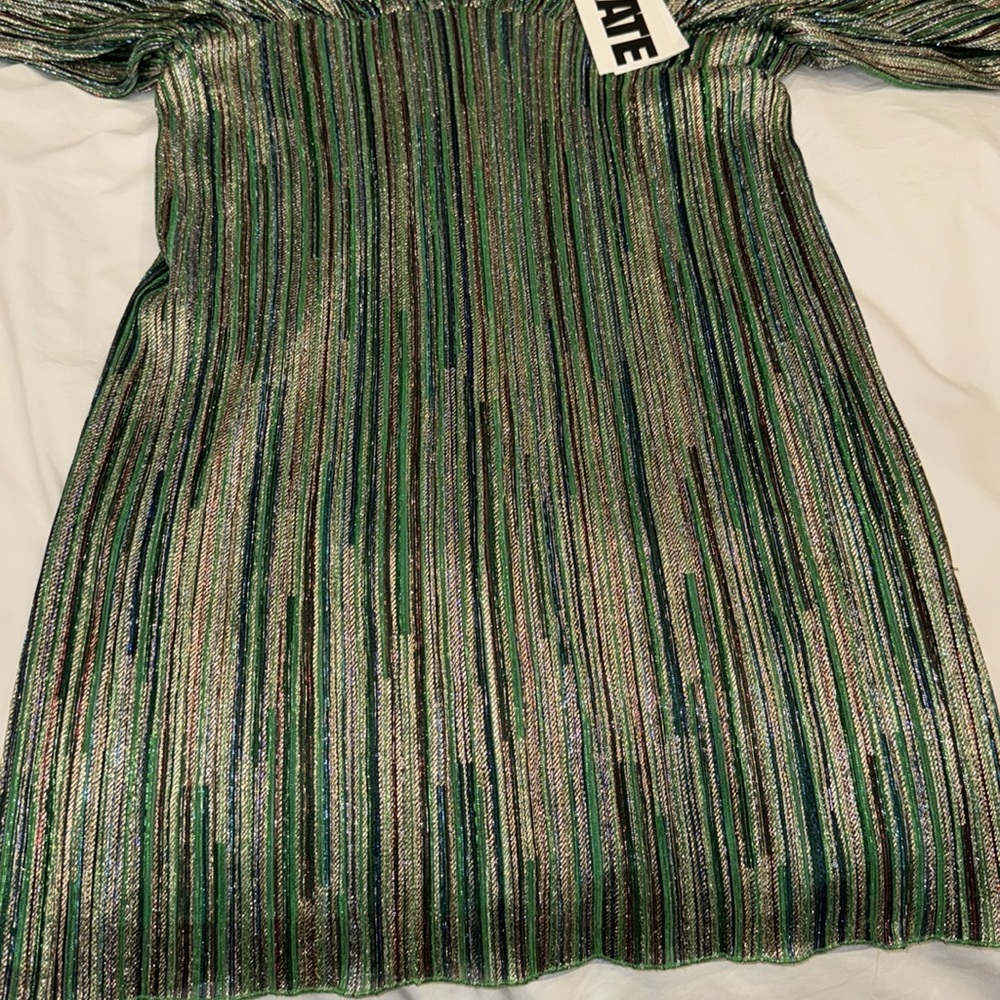 Rotate Birger Christensen draped sparkly mini dress - Picture 9 of 13